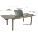 Garnitur BAJAZZO 9-teilig, Alu + Kunstgewebe schwarz