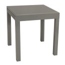 Garnitur MARINA 5-teilig, Alu + Glas + Kunstgewebe schwarz