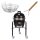 Monolith Junior PRO SERIE 2.0 BLACK inkl. Gestell + Kohlkorb + Grillrostheber