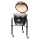 Monolith Junior PRO SERIE 2.0 BLACK inkl. Gestell + Kohlkorb + Grillrostheber