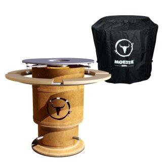 MOESTA Bandit FirePlace inkl. Bambus Ablage, BBQ-Disk & Abdeckhaube