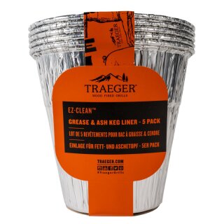 Traeger EZ-Clean Einlage für Fett- & Aschebehälter 5er Pack