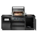 Napoleon Outdoorküche Oasis Compact 106, Mattschwarz mit BIG 32-1 und Einbau SIZZLE ZONE