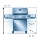 Napoleon Gasgrill Prestige 500 Connected schwarz Propangas