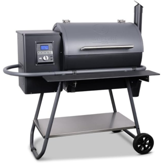 MOESTA BBQ Sheriff Pelletgrill mit schwarzem Ablagebrett