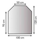 Lienbacher Glasbodenplatte 6 mm Sechseck 100 x 120 cm