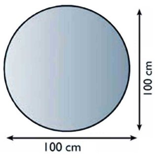 Lienbacher Glasbodenplatte 6 mm Rund 100 x 100 cm