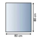 Lienbacher Glasbodenplatte 6 mm Quadratisch 80 x 80 cm