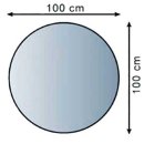 Lienbacher Glasbodenplatte 8 mm Rund 100 x 100 cm