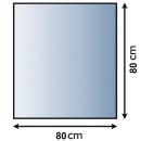 Lienbacher Glasbodenplatte 8 mm Quadratisch 80 x 80 cm