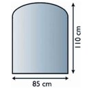 Lienbacher Glasbodenplatte 8 mm Segmentbogen 85 x 110 cm