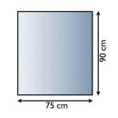 Lienbacher Glasbodenplatte 8 mm Rechteckig 90 x 75 cm