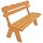 Gartenbank FREITAL, Kiefern-Holz, Natur, 3-Sitzer