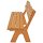 Gartenbank FREITAL, Kiefern-Holz, Natur, 3-Sitzer