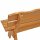 Gartenbank FREITAL, Kiefern-Holz, Natur, 3-Sitzer