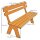 Gartenbank FREITAL, Kiefern-Holz, Natur, 3-Sitzer