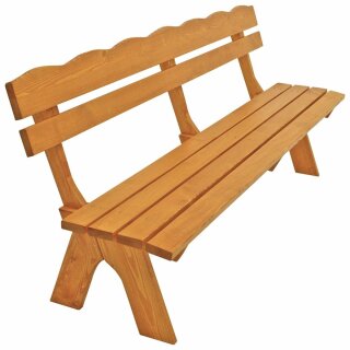Gartenbank FREITAL, Kiefern-Holz, Natur, 4-Sitzer