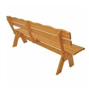 Gartenbank FREITAL, Kiefern-Holz, Natur, 4-Sitzer
