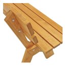 Gartenbank FREITAL, Kiefern-Holz, Natur, 4-Sitzer