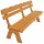 Gartenbank FREITAL, Kiefern-Holz, Natur, 4-Sitzer