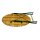 Gartentisch BAD TÖLZ, Ø 100 cm, klappbar, Stahl/Robinien Holz, Grün/Natur, Rund