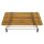 Gartentisch BAD TÖLZ, 70 x110 cm, klappbar, Stahl/Robinien Holz, Silber/Natur, verzinkt, Rechteckig
