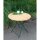 Gartentisch BAD TÖLZ, Ø 77 cm, klappbar, Stahl/Robinien Holz, Grün, Rund