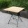 Gartentisch BAD TÖLZ, 70 x70 cm, klappbar, Stahl/Robinien Holz, Grün/Natur, Eckig