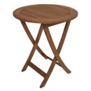 Gartentisch RIO, Ø 65 cm, Eukalyptus-Holz, Rund,...