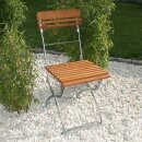 Gartenstuhl MÜNCHEN, Stahl/Robinien-Holz, Verzinkt, 2er Set