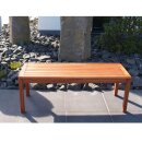 Hockerbank SOLO, Eukalyptus-Holz, 2-Sitzer