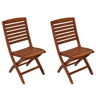Klappstuhl CAPO, Eukalyptus Holz, 2er Set