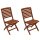 Klappstuhl CAPO, Eukalyptus Holz, 2er Set