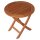 Beistellklapptisch SAIGON, Ø 48, klappbar, Eukalyptus Holz, Rund