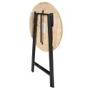Stehtisch ZÜRICH, Ø 78 cm, Stahl/Massivholz,...