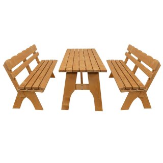Garnitur FREITAL 3-teilig 200cm, Kiefer imprägniert