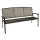 Gartenbank RIVO, Streckmetall, Eisengrau, 3-Sitzer