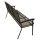 Gartenbank RIVO, Streckmetall, Eisengrau, 3-Sitzer