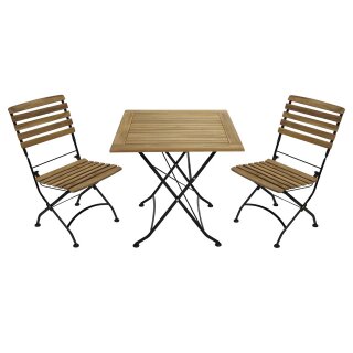 Garnitur JAKARTA 3-teilig  / 2x Stuhl, 1x Tisch