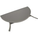 Wandtisch PALERMO halbrund 58x110cm, Stahl + Glas