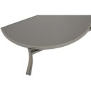 Wandtisch PALERMO halbrund 58x110cm, Stahl + Glas