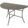 Wandtisch PALERMO halbrund 58x110cm, Stahl + Glas