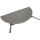 Wandtisch PALERMO halbrund 58x110cm, Stahl + Glas