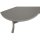 Wandtisch PALERMO halbrund 58x110cm, Stahl + Glas