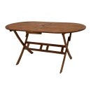 Klapptisch BENITA, 160 x 85 cm, Akazien Holz geölt,...