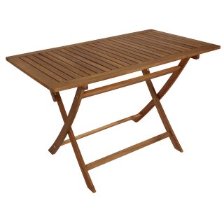 Klapptisch TOBAGO, 70 x120 cm, Akazien Holz geölt, Rechteckig, FSC®-zertifiziert