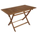 Klapptisch TOBAGO, 70 x120 cm, Akazien Holz geölt,...