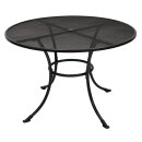 Streckmetalltisch RIVO, Ø110 cm, Rund, Eisengrau