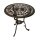 Gartentisch JUGENDSTIL, Ø 70 cm, Aluguss, Bronze Antik, Rund