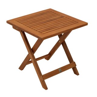 Klapp Beistelltisch JAVA 45x45cm, Akazie geölt, FSC®-zertifiziert